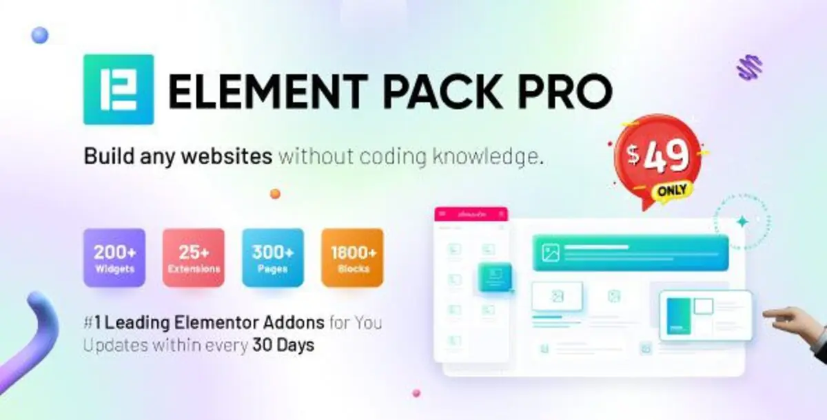 Element Pack  – Addon for Elementor Page Builder WordPress Plugins
