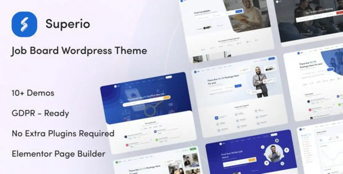 Superio  – Job Board WordPress Themes