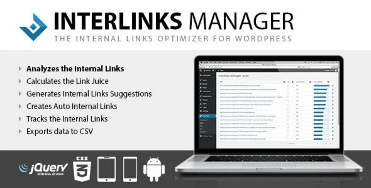 Interlinks Manager – Internal Links Optimizer for WordPress