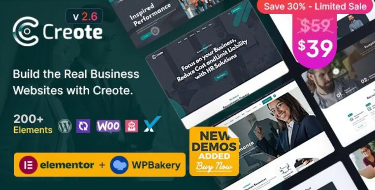 Creote  – Corporate & Consulting Business WordPress Themes