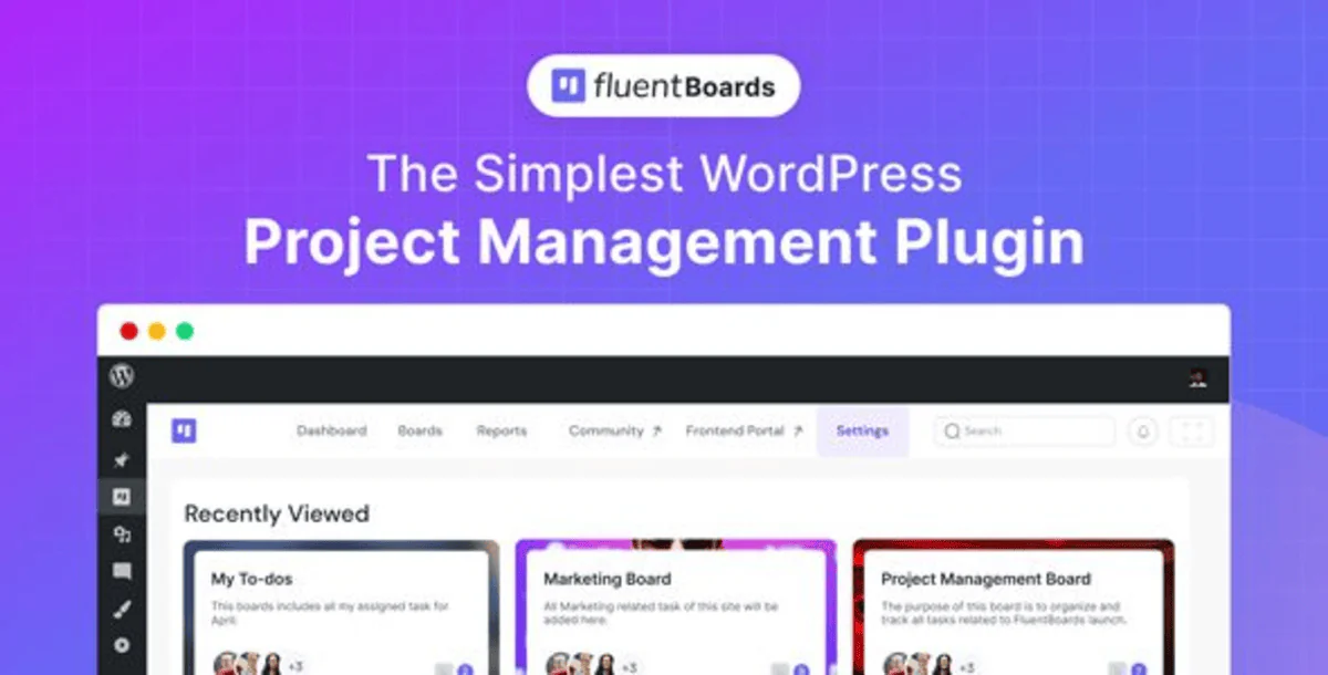 Fluent Boards Pro – Project Management Plugin for WordPress