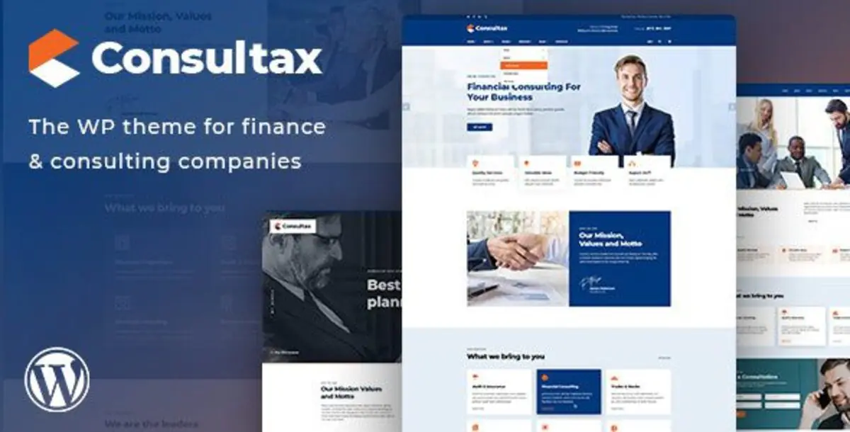 Consultax   – Financial & Consulting WordPress Themes 1