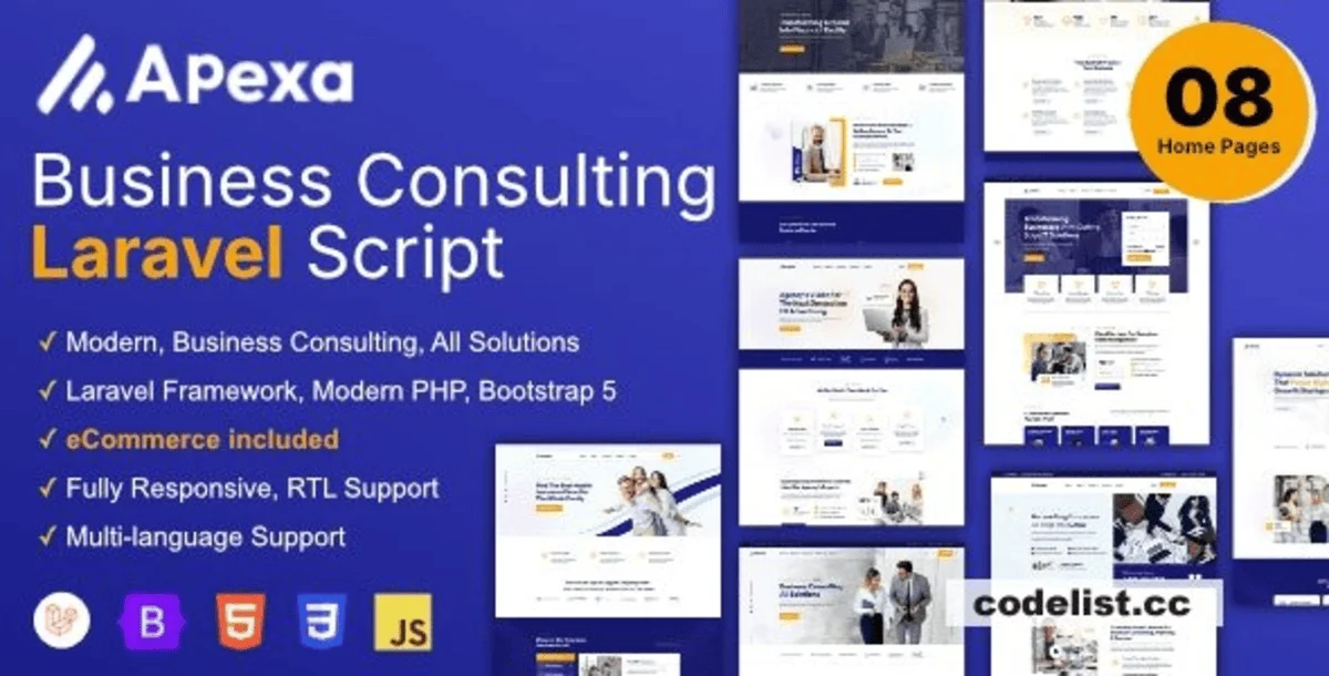 Apexa - Multi-Purpose Business Consulting Laravel Script - nulled
