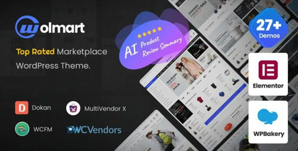 Wolmart  – Multi-Vendor Marketplace WooCommerce Themes 1